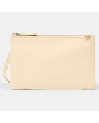 Pochette en Cuir Day G blanc/gris - 14x22x3.5 cm