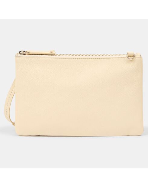 Pochette en Cuir Day G blanc/gris - 14x22x3.5 cm