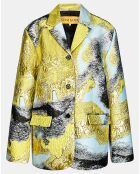 Veste Pezz, Elevated Woven Jaquard jaune/multicolore