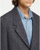 Manteau en Laine mélangée Johel-Gb gris