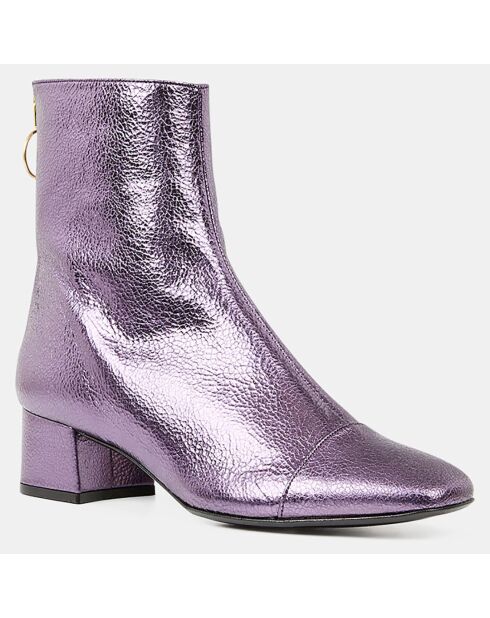 Boots en Cuir Solpo violettes