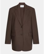 Veste Simple Tolede marron moyen