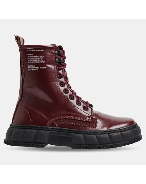 Boots vernies 1992 bordeaux
