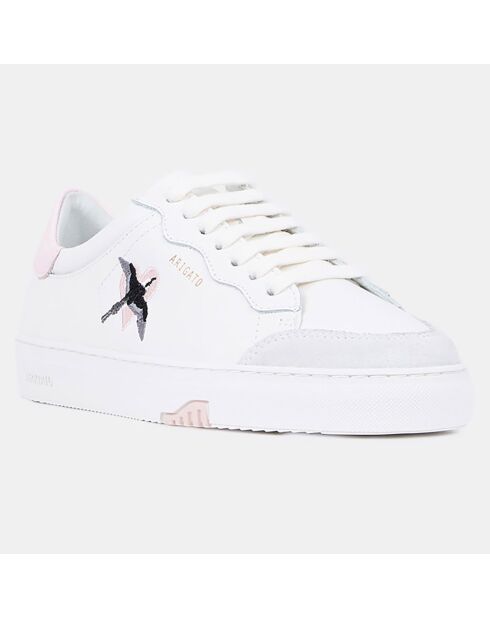 Baskets en Cuir Clean 180 Heart Bird S blanc/rose