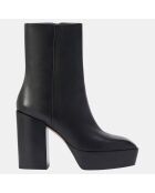 Boots en Cuir Berlin noires - Talon 11 cm