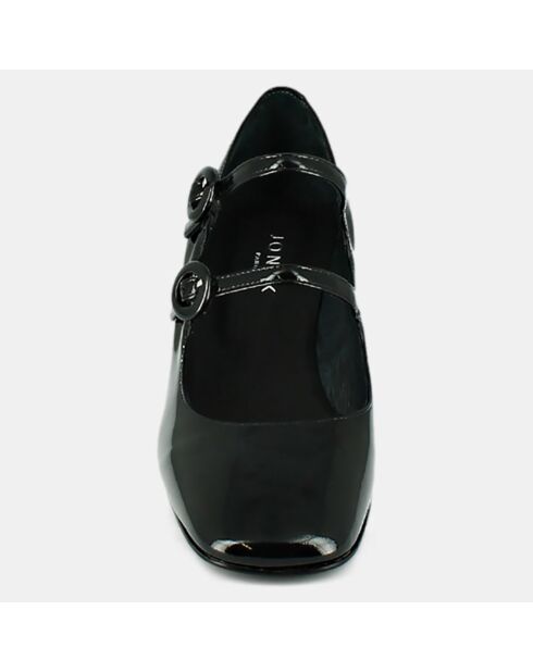 Babies en Cuir verni Delou noires - Talon 5 cm