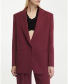 Blazer Guia - Oversized rouge foncé