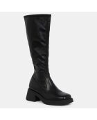 Stivali Dorah in pelle nera - Tacco 6 cm