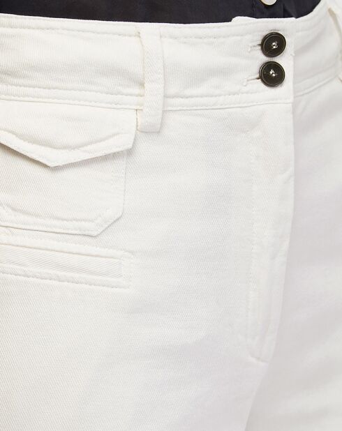 Pantalon Frosted Cotton Twill Hw blanc