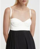 Robe Cicely noir/blanc