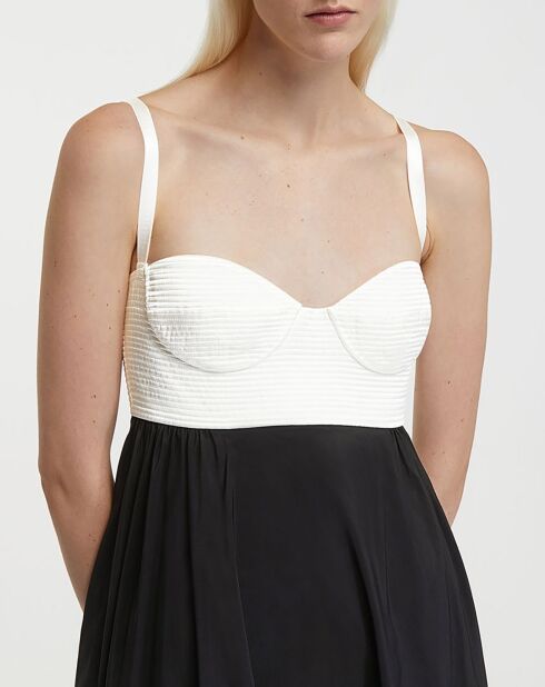 Robe Cicely noir/blanc