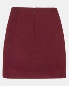Jupe courte Nerea rouge foncé