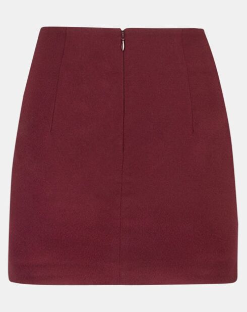 Jupe courte Nerea rouge foncé