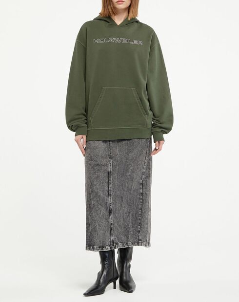 Sweat en Coton Bio W. Paradise National vert foncé