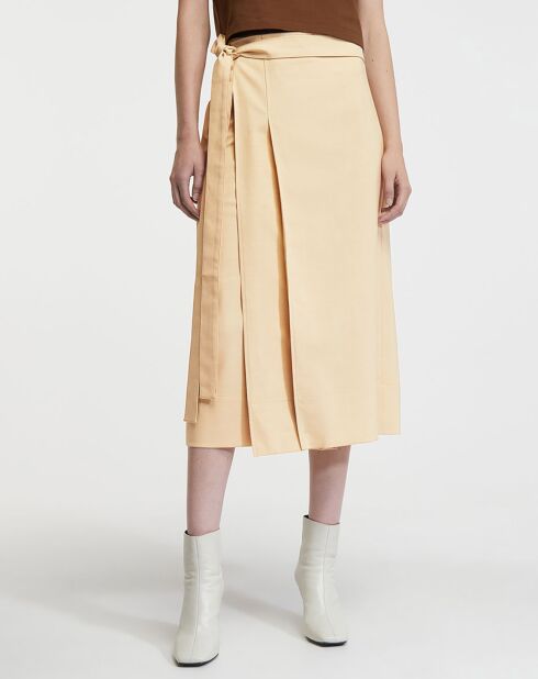 Jupe en Laine mélangée Isra beige