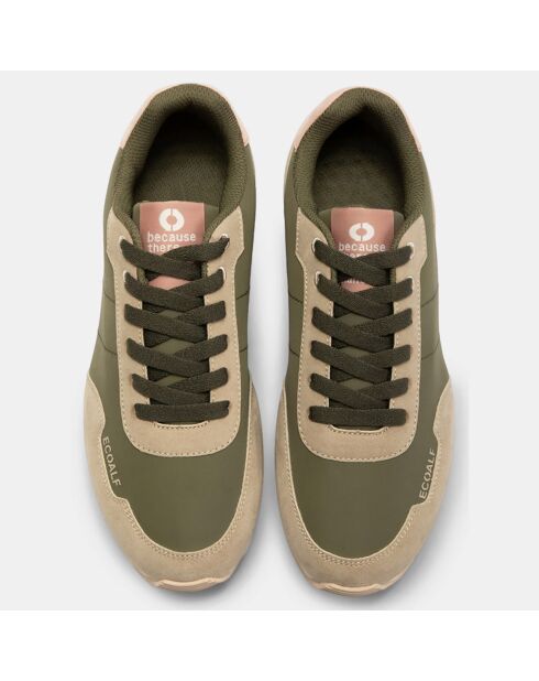 Baskets Mika kaki/beige