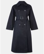 Trench en Coton Bio Oversize Marius noir