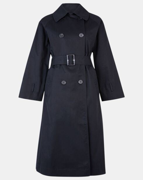 Trench en Coton Bio Oversize Marius noir