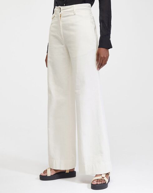 Pantalon Frosted Cotton Twill Hw blanc