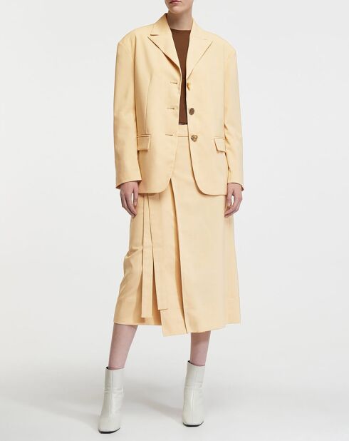 Blazer en Laine mélangée Enzo beige