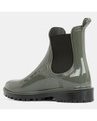 Boots de pluie vert kaki - Talon 4 cm