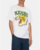 T-Shirt Tiger Varsity blanc