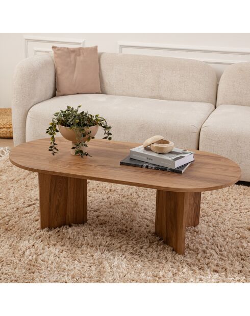 Table basse Oval luth - 120x60x40 cm