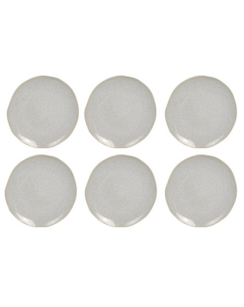 Weißes Wolkenteller-Set