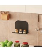 Etagère murale Short noire - 28x23x12 cm