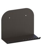 Etagère murale Short noire - 28x23x12 cm
