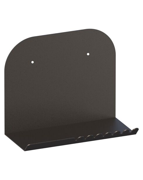 Etagère murale Short noire - 28x23x12 cm