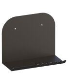 Etagère murale Short noire - 28x23x12 cm