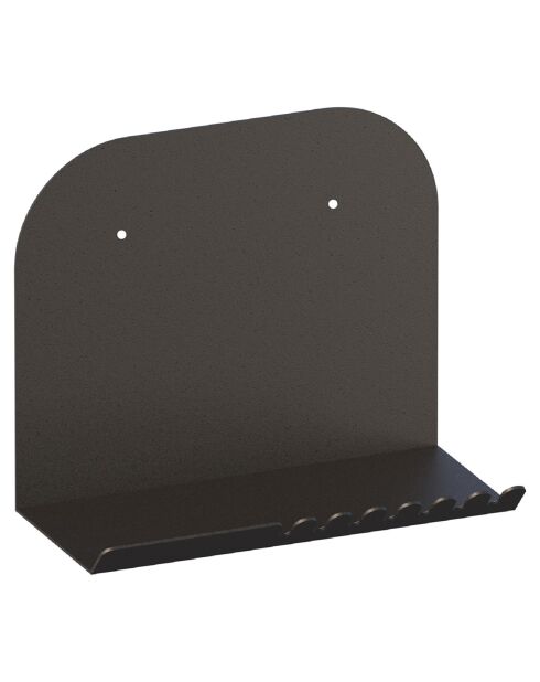 Etagère murale Short noire - 28x23x12 cm