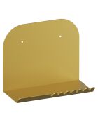 Etagère murale Short dorée - 28x23x12 cm