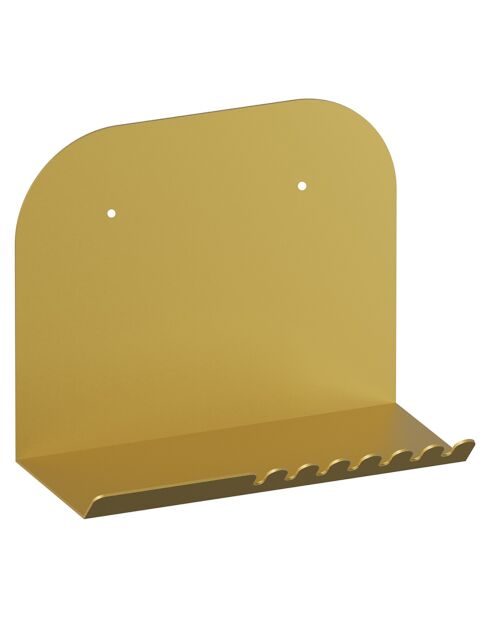 Etagère murale Short dorée - 28x23x12 cm