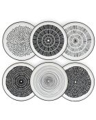 Set piatti e ciotole in porcellana nera Yucatan - 18 pezzi
