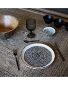 Set piatti e ciotole in porcellana nera Yucatan - 18 pezzi