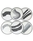 Service complet en Porcelaine  Yucatan noir  - 55 pièces