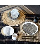 Service complet en Porcelaine  Yucatan noir  - 55 pièces