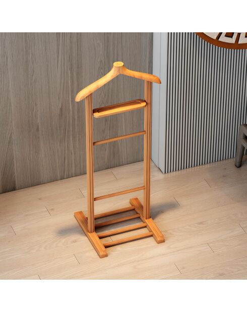 Valet Beta noyer - 33.5x120x46 cm