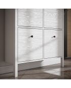 Meuble à chaussure FRN bois/blanc - 98x104x26 cm