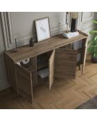 Buffet FRN noyer - 180x92x44 cm