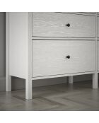 Commode FRN bois/blanc - 154x92x40 cm