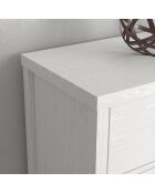 Commode FRN bois/blanc - 154x92x40 cm