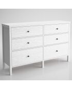 Commode FRN bois/blanc - 154x92x40 cm