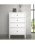 Commode FRN bois/blanc - 77x112x40 cm
