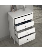 Commode FRN bois/blanc - 77x112x40 cm