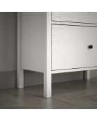 Commode FRN bois/blanc - 77x112x40 cm