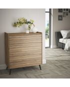 Commode FRN noyer - 90x96x45 cm