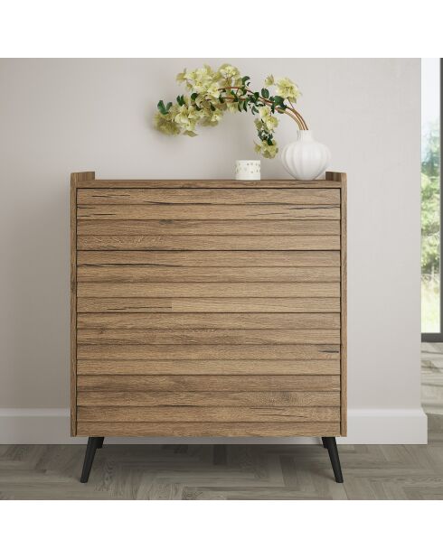 Commode FRN noyer - 90x96x45 cm